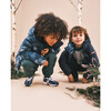 Ecoreversible Puffer, Matte Ink Navy / Navy Leaf Camo - Puffers & Down Jackets - 6