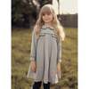 Lurex Check Peter Pan Collar Dress, Black & White - Dresses - 5