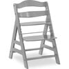 Alpha+ Grow Along Adjustable Beechwood Wooden High Chair Seat + 5-Point Harness & Bumper Bar, Grey - Highchairs - 10