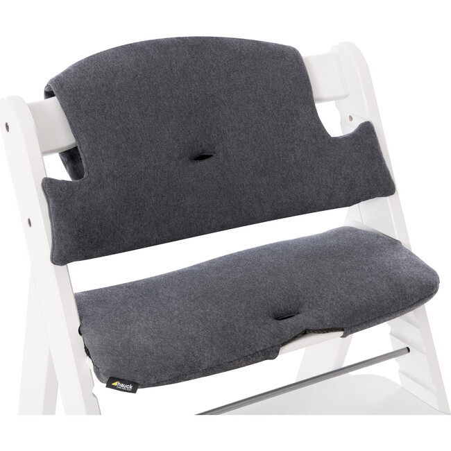 Alpha Highchair Pad Deluxe Seat Cushion Jersey, Charcoal