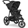 Runner 2-Compact Foldable Tricycle Jogger Buggy Stroller Pushchair With Height-Adjustable Handle, Black - Single Strollers - 1 - thumbnail