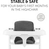 Alpha Highchair Pad Cosy Select Seat Cushion Jersey, Charcoal - Highchairs - 3
