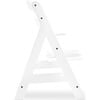 Alpha+ Grow Along Adjustable Beechwood Wooden High Chair Seat + 5-Point Harness & Bumper Bar, White - Highchairs - 5