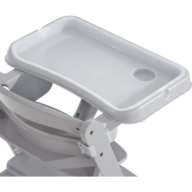Alpha Removable Non-Slip High Chair Table Tray With Adjustable Depth, Grey - Highchairs - 4