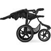 Runner 2-Compact Foldable Tricycle Jogger Buggy Stroller Pushchair With Height-Adjustable Handle, Black - Single Strollers - 4