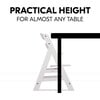 Alpha+ Grow Along Adjustable Beechwood Wooden High Chair Seat + 5-Point Harness & Bumper Bar, Creme - Highchairs - 6