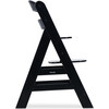 Alpha+ Grow Along Adjustable Beechwood Wooden High Chair Seat + 5-Point Harness & Bumper Bar, Black - Highchairs - 6