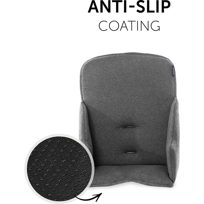Alpha Highchair Pad Cosy Select Seat Cushion Jersey, Charcoal - Highchairs - 6