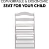 Alpha+ Grow Along Adjustable Beechwood Wooden High Chair Seat + 5-Point Harness & Bumper Bar, Creme - Highchairs - 7