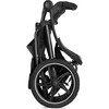 Runner 2-Compact Foldable Tricycle Jogger Buggy Stroller Pushchair With Height-Adjustable Handle, Black - Single Strollers - 6