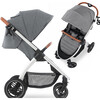 Uptown Deluxe Urban Stroller, Melange Grey - Single Strollers - 9