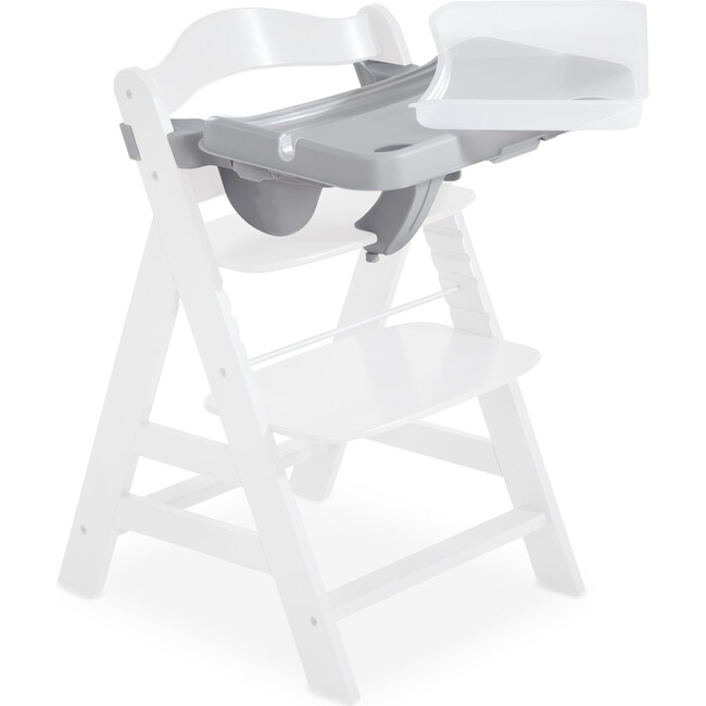 Alpha Removable Non-Slip High Chair Table Tray With Adjustable Depth, Grey - Highchairs - 8