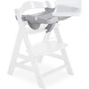 Alpha Removable Non-Slip High Chair Table Tray With Adjustable Depth, Grey - Highchairs - 8