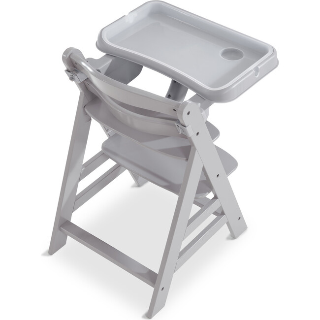 Alpha Removable Non-Slip High Chair Table Tray With Adjustable Depth, Grey - Highchairs - 9