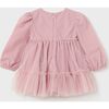 Rose Ruffle Dress, Pink - Dresses - 3