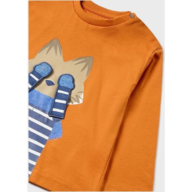 Fox Graphic T-Shirt, Orange - T-Shirts - 2
