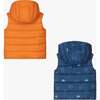 Reversible Padded Vest, Orange - Vests - 2