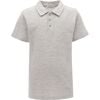 Melange Solid Polo, Grey - Polo Shirts - 1 - thumbnail