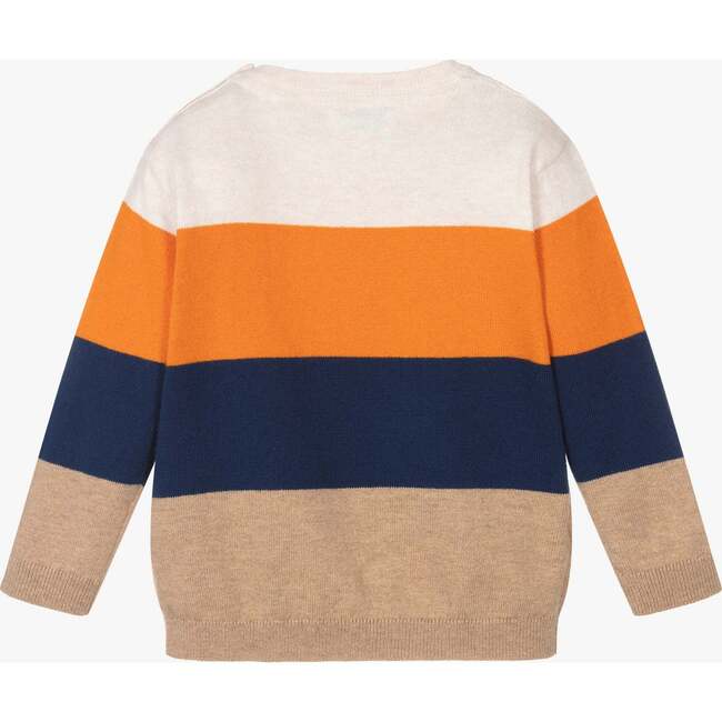 Striped Fox Graphic Sweater, Multi - Sweaters - 2
