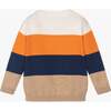 Striped Fox Graphic Sweater, Multi - Sweaters - 2