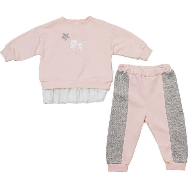 Star Teddy Graphic Outfit, Pink