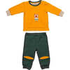 Teddy Graphic Pocket Outfit, Yellow - Mixed Apparel Set - 1 - thumbnail