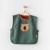 Teddy Graphic Vest, Green - Vests - 2