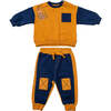 Colorblock Pocket Outfit, Yellow - Mixed Apparel Set - 1 - thumbnail