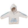 Colorblock Zip Up Hoodie, Beige - Sweatshirts - 1 - thumbnail