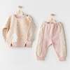 Bunny Graphic Colorblock Outfit, Pink - Mixed Apparel Set - 2