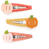 Pumpkin Trio Orange Pink Snap Clips - Hair Accessories - 1 - thumbnail