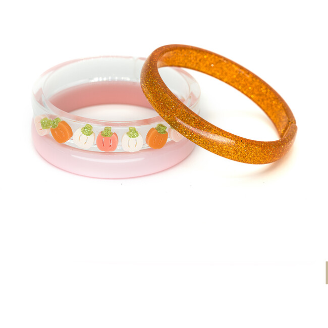 Multi Pumpkin Orange Cream Bracelet Set