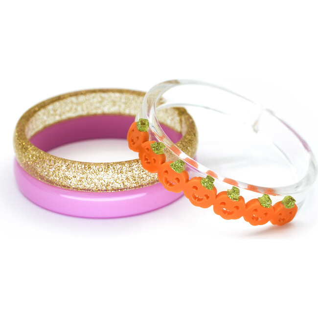 Multi Pumpkin Orange Bracelet Set