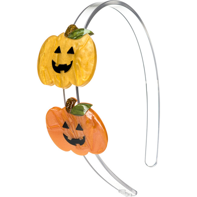 Double Pumpkin Pearlized Headband