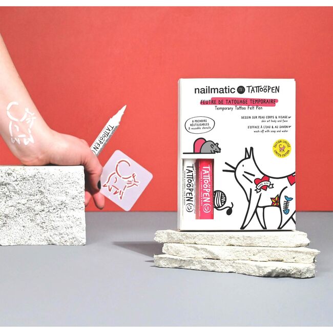 Tattoo Pen Set, The Cat - Activities - 2