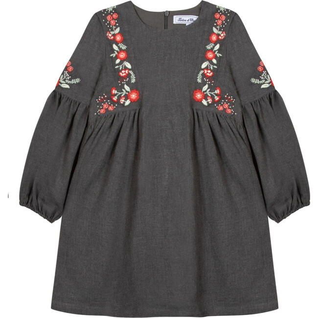 Sweet Winter Embroidered Dress