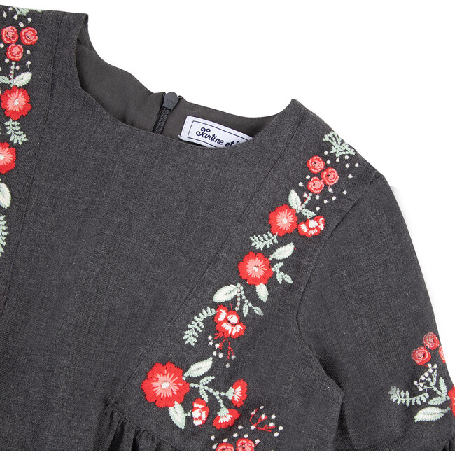 Sweet Winter Embroidered Dress - Dresses - 4