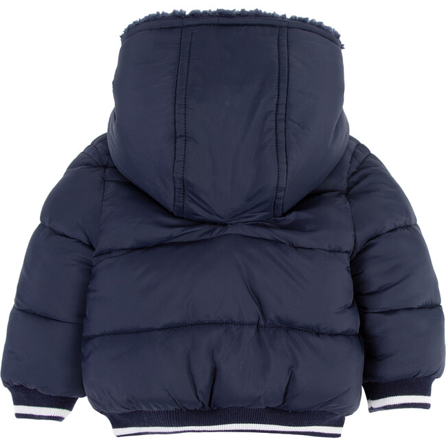 Marine Reversible Puffer Baby Jacket - Coats - 3