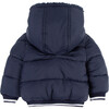 Marine Reversible Puffer Baby Jacket - Coats - 3