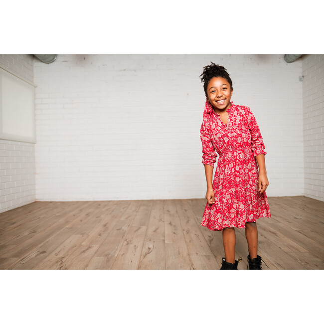 Sienna Kids Dress, Red Forest - Dresses - 5