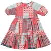 Holiday Patchwork Celebration Dress, Patchwork Print - Dresses - 1 - thumbnail