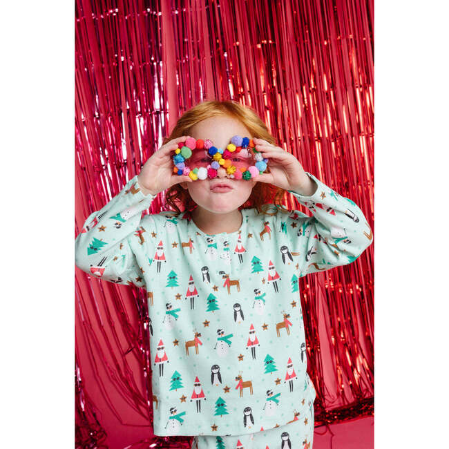 Santa Rib Lounge Set, Santa Print - Mixed Apparel Set - 3