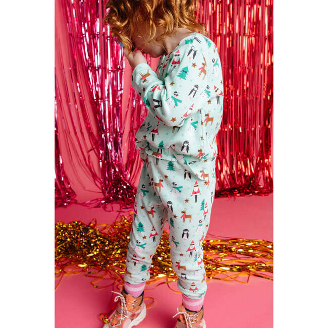 Santa Rib Lounge Set, Santa Print - Mixed Apparel Set - 4