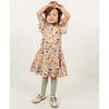 Modern Floral Twirl Dress, Floral Print - Dresses - 4