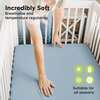 Gentle Bamboo Fitted Mini Crib Sheets, Steel - Crib Sheets - 2