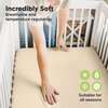 Gentle Bamboo Fitted Mini Crib Sheets, Khaki - Crib Sheets - 2