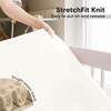 Gentle Bamboo Fitted Mini Crib Sheets, Khaki - Crib Sheets - 3