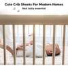 Fitted Crib Sheet, Butterflies - Crib Sheets - 4