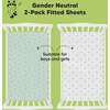 Fitted Crib Sheet, Bunnies - Crib Sheets - 5