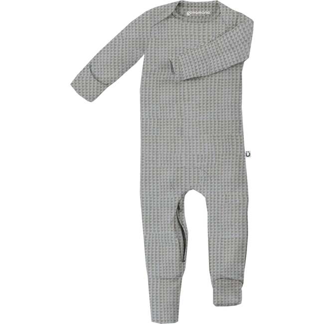 Waffle Convertible Pajama, Grey